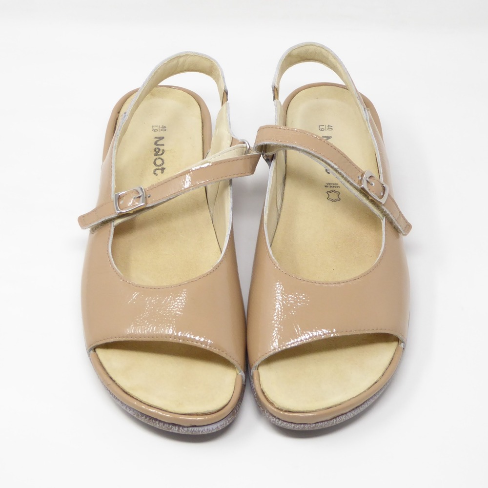 Naot Toka Women Sandals Tan Patent Leather Slingback Comfort 40EU / 9US - Picture 3 of 11